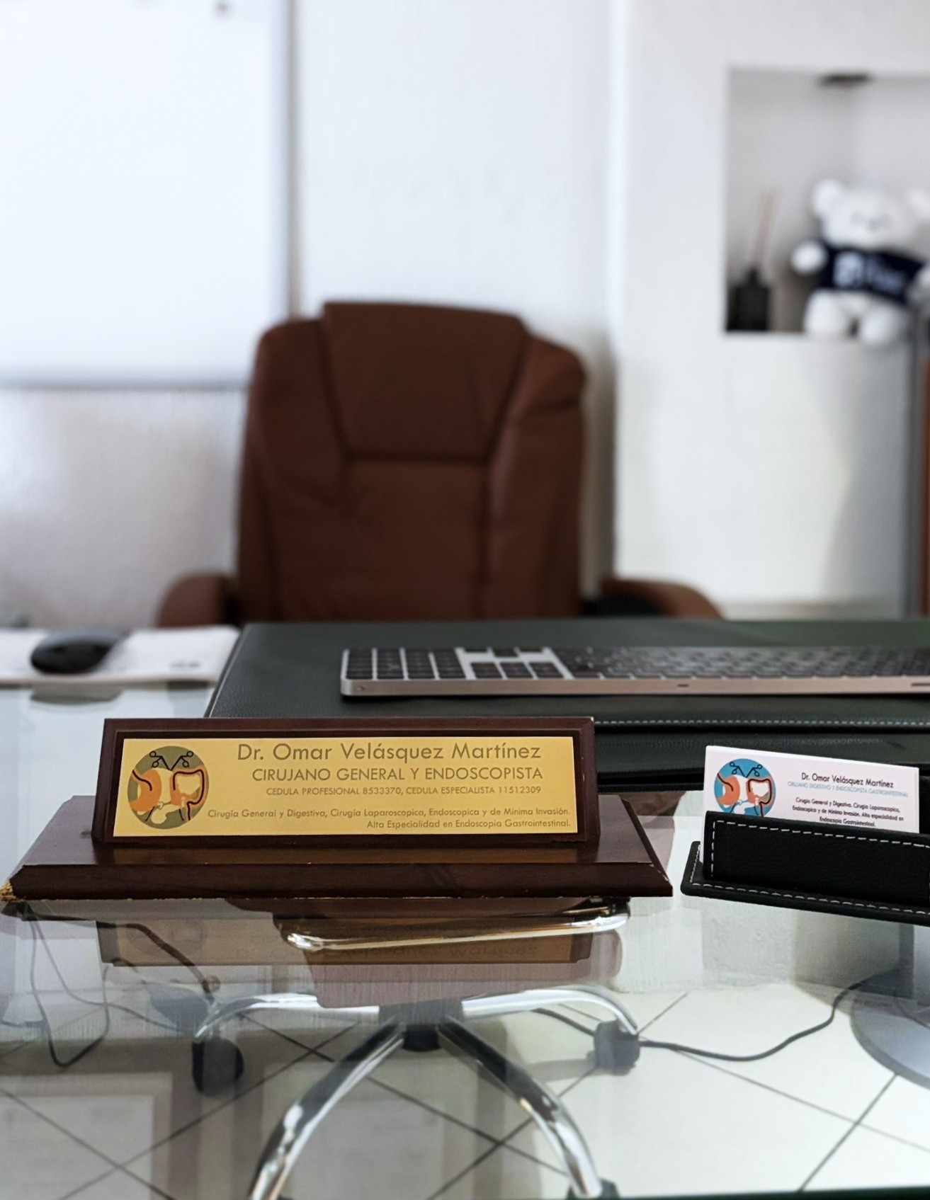 Placa del Dr. Omar Velásquez Martínez
